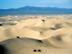 Sand dunes in the Gobi desert