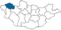Map of Uvs aimag